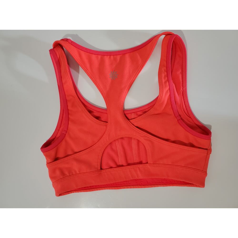 Athleta Triple Dare Sports Bra Red It Neon Women's Size XS Activewear Athletic - Picture 3 of 10